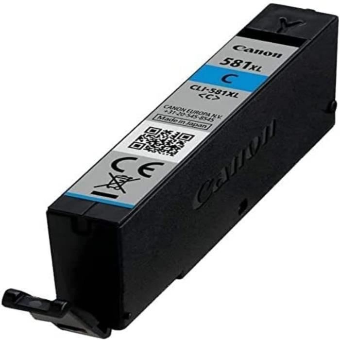 CANON CLI-581C XL High Yield Ink Cartridge - Cyan