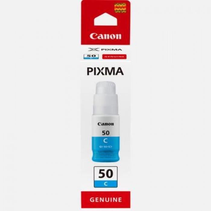 Ink bottle - Canon - GI -50C - Cyan - Pixma Megatank compatibility - (3403C001)