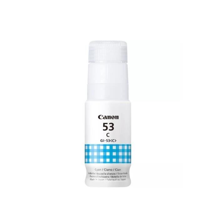 Ink bottle - Canon - GI -53C - Cyan - Pixma G650 and G550 compatibility - (4673C001)