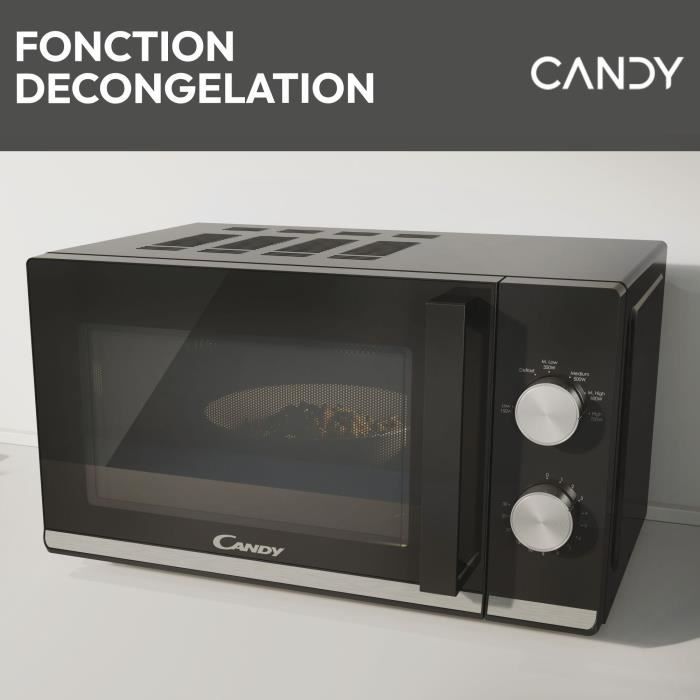 MICROWER LAY FREE CANDY CMW20TNMB - Black - 20L - 700W - 24.5 cm tray