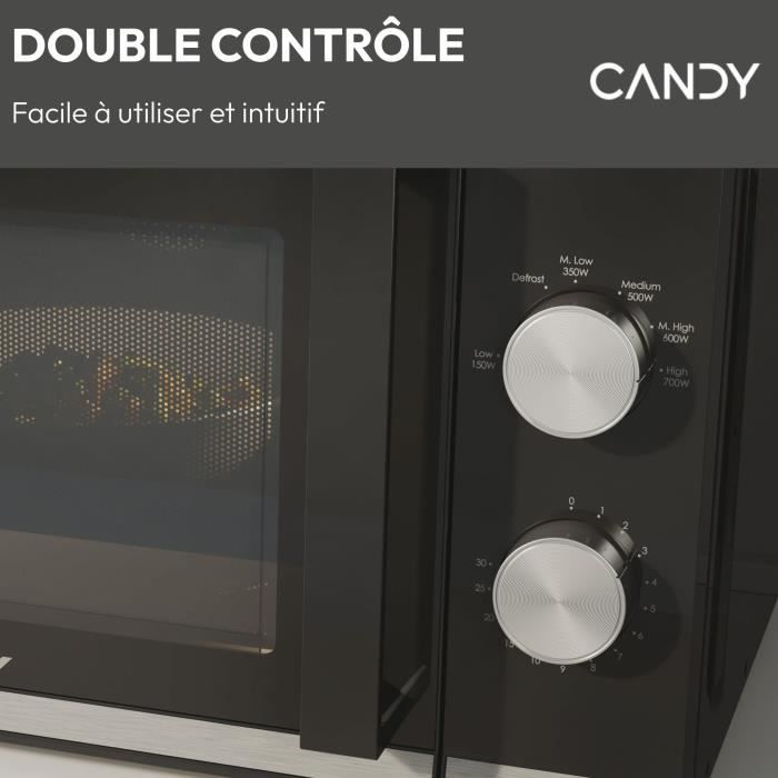 MICROWER LAY FREE CANDY CMW20TNMB - Black - 20L - 700W - 24.5 cm tray