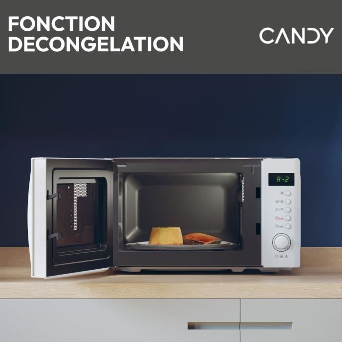 CMWA20SDLW Mono CANDY Idea microwave - 20L - MO: 700W - Digital UI - 8 automatic programs - White