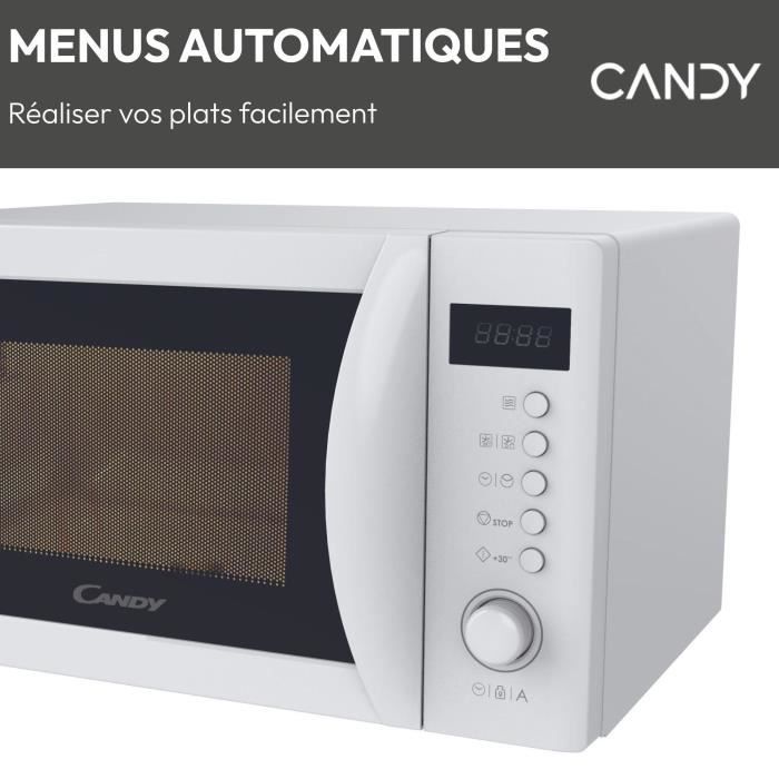 CMWA20SDLW Mono CANDY Idea microwave - 20L - MO: 700W - Digital UI - 8 automatic programs - White