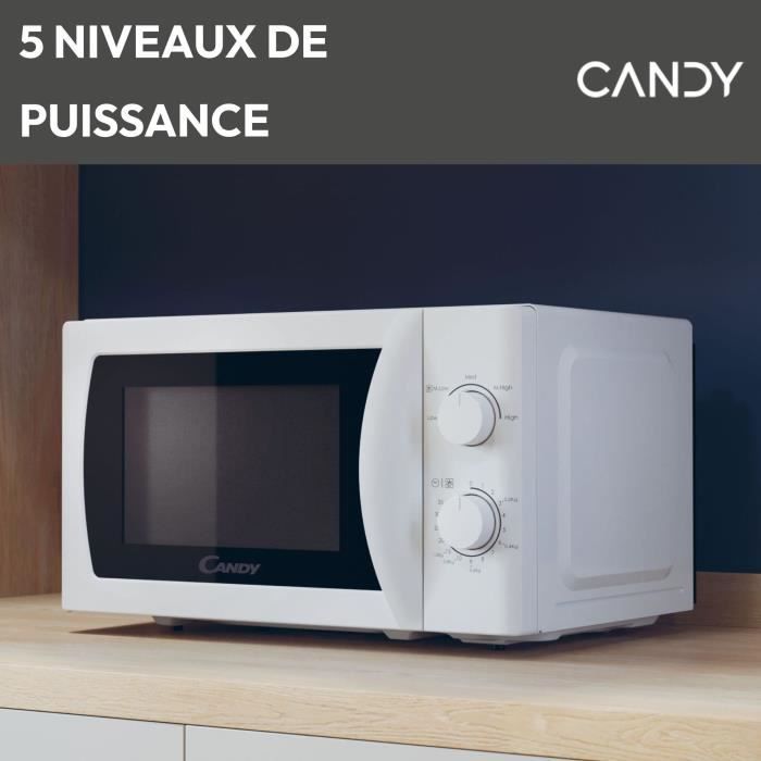 CMW20SMW Mono CANDY Idea microwave - 20L - MO: 700W - Mechanical UI - 5 power levels - White