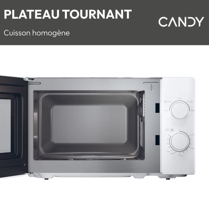 CMW20SMW Mono CANDY Idea microwave - 20L - MO: 700W - Mechanical UI - 5 power levels - White