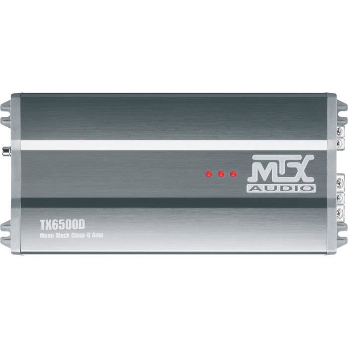 MTX TX6500D 12V Amplifier Mono Class-D 1x500W RMS Aluminum Block