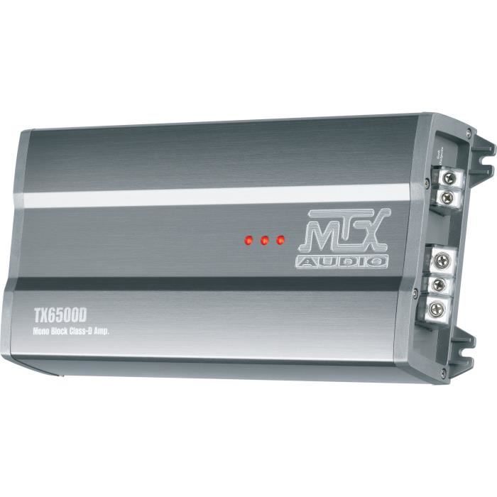 MTX TX6500D 12V Amplifier Mono Class-D 1x500W RMS Aluminum Block