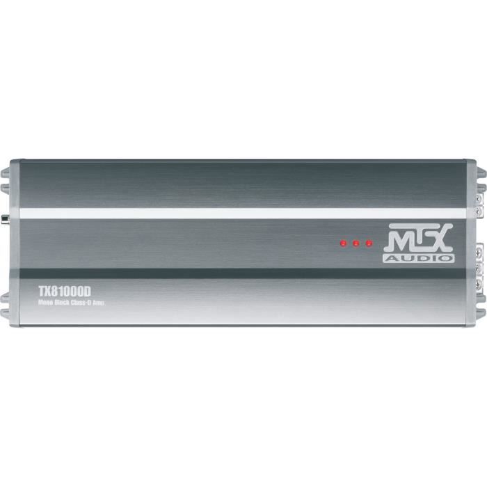 MTX TX81000D 12V Amplifier Mono Class-D 1x1000W RMS Aluminum Block