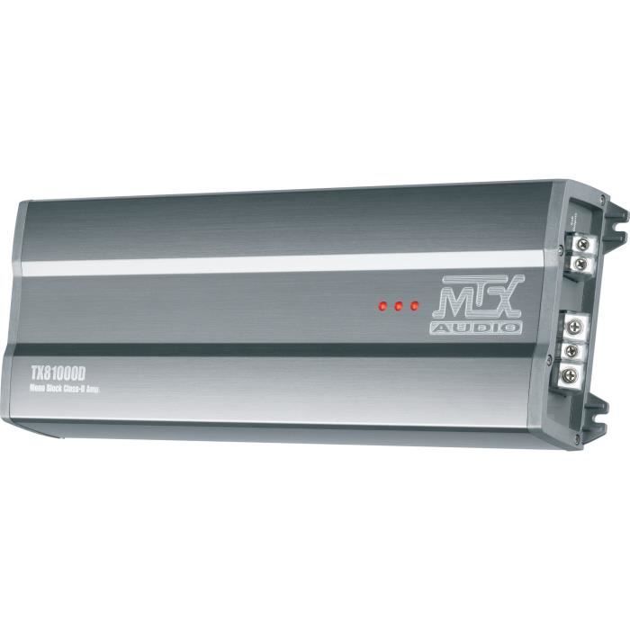 MTX TX81000D 12V Amplifier Mono Class-D 1x1000W RMS Aluminum Block