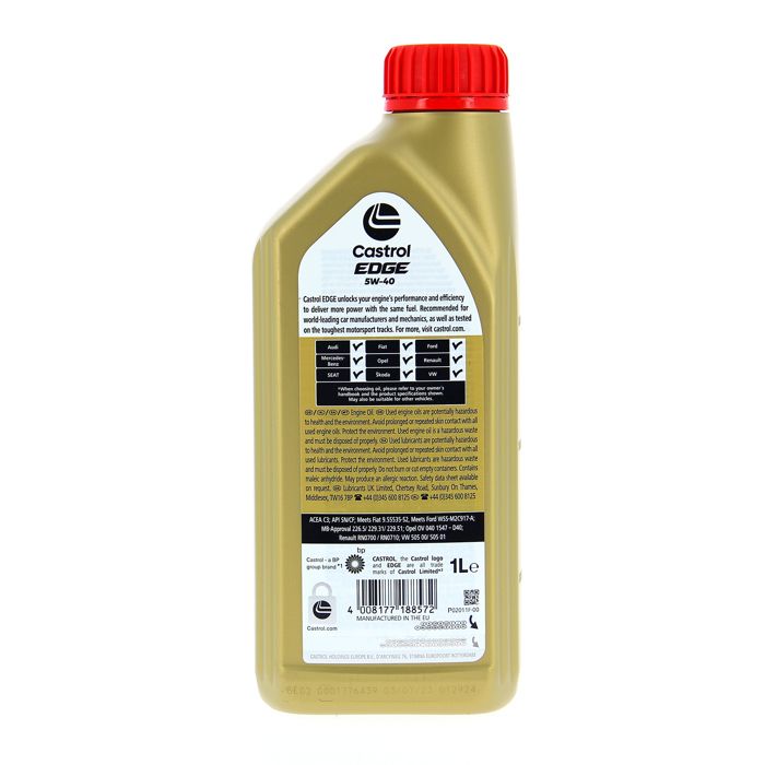 Engine oil - CASTROL - EDGE 5W-40 - 1L
