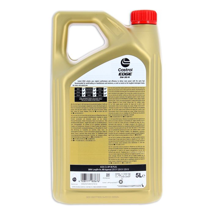 Engine oil - CASTROL - EDGE 5W-30 M - 5L