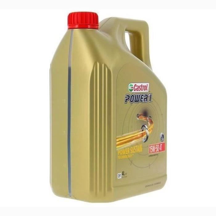 Engine oil - CASTROL - Power1 4T 15W-50 - 4L