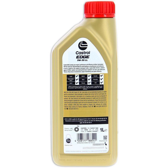 Engine oil - CASTROL - EDGE 5W-30 LL - 1L