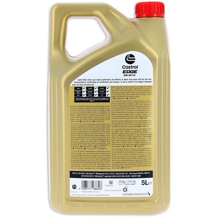 Engine oil - CASTROL - EDGE 5W-30 C3 - 5L