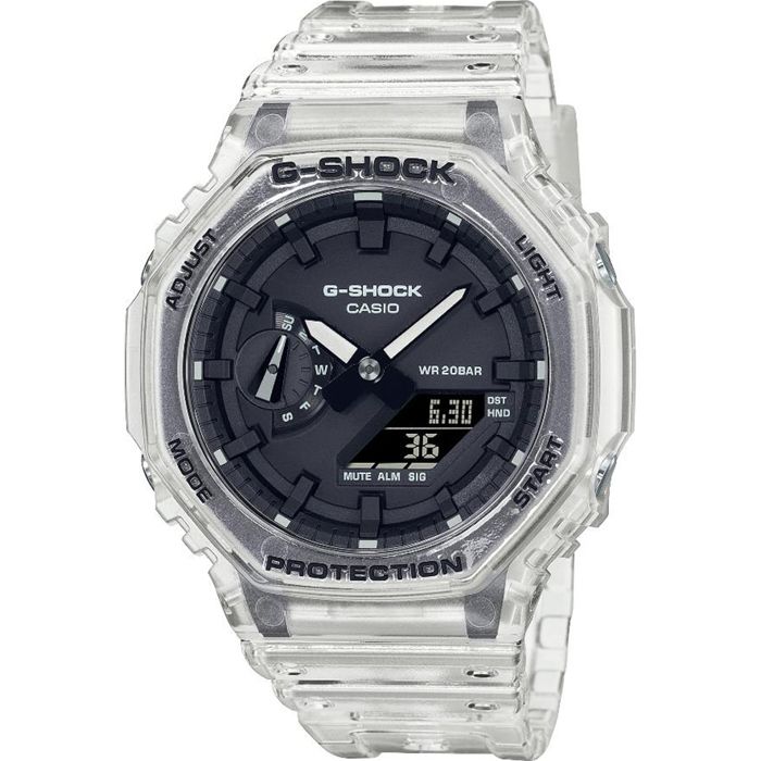 Watch G-SHOCK - CASIO - Shock resistant - Multifunction - Transparent white