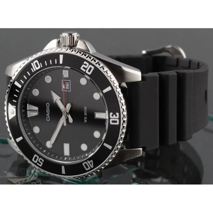 Watch - Casio - Men's Collection - Black and Steel - Water resistant to 20 bars - Mineral glass - Quartz