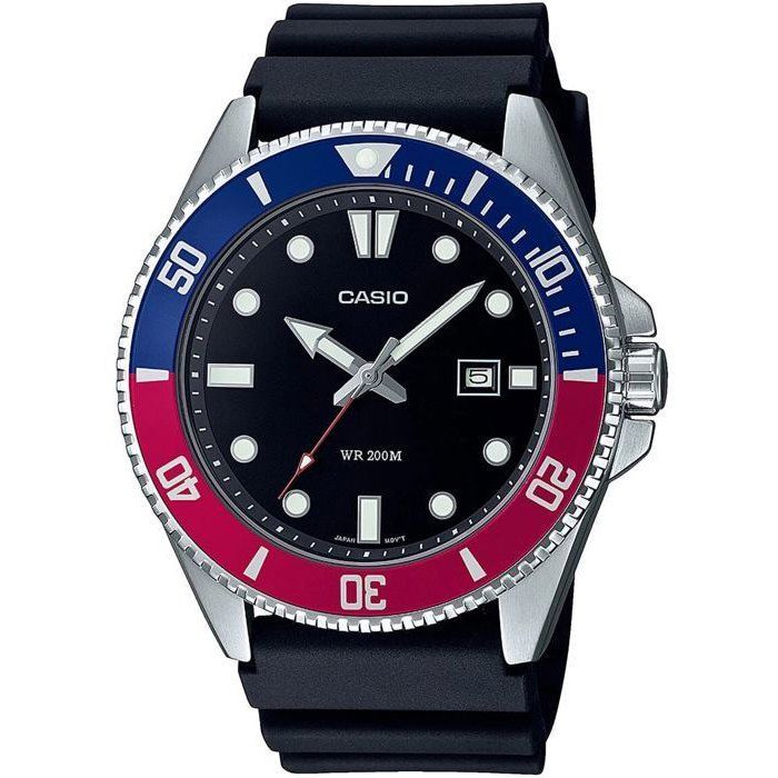 Watch - CASIO - Men's Collection - Black - Steel - Waterproof 20 bars
