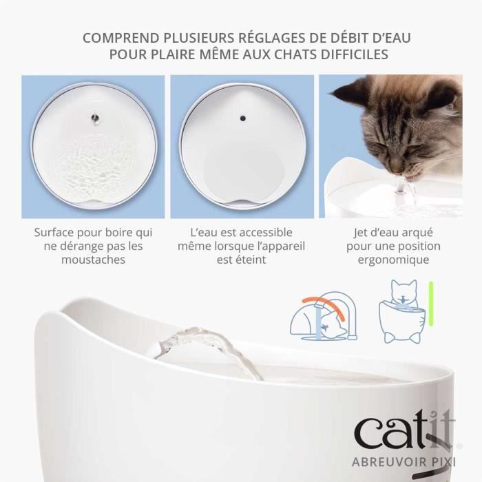 CAT IT Automatic Cat Water Fountain - 2.5 L - White