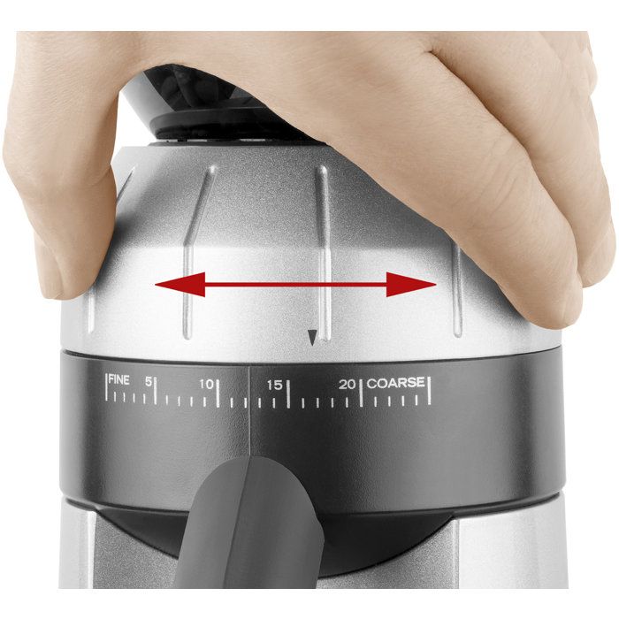 CATLER CG 8011 Professional Electric Coffee Grinder - Stainless Steel Conical Burrs - 25 Grind Settings - Ground Coffee - Stainless Steel