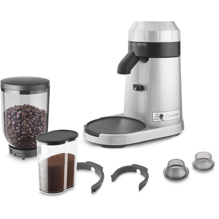 CATLER CG 8011 Professional Electric Coffee Grinder - Stainless Steel Conical Burrs - 25 Grind Settings - Ground Coffee - Stainless Steel