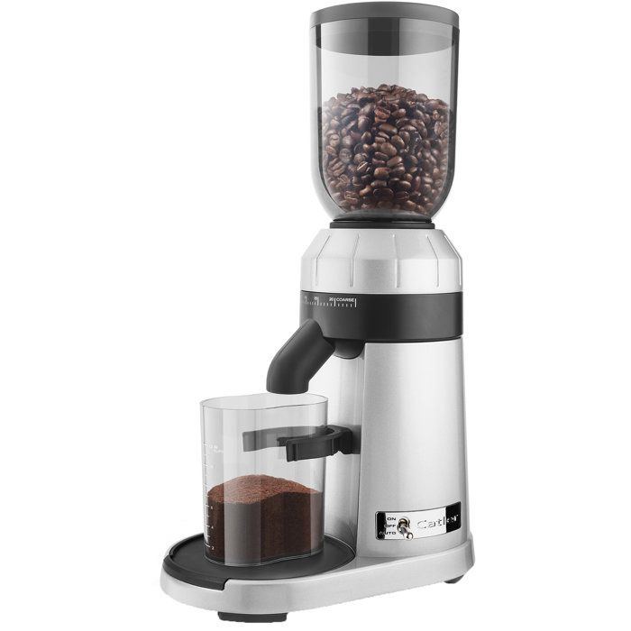 CATLER CG 8011 Professional Electric Coffee Grinder - Stainless Steel Conical Burrs - 25 Grind Settings - Ground Coffee - Stainless Steel