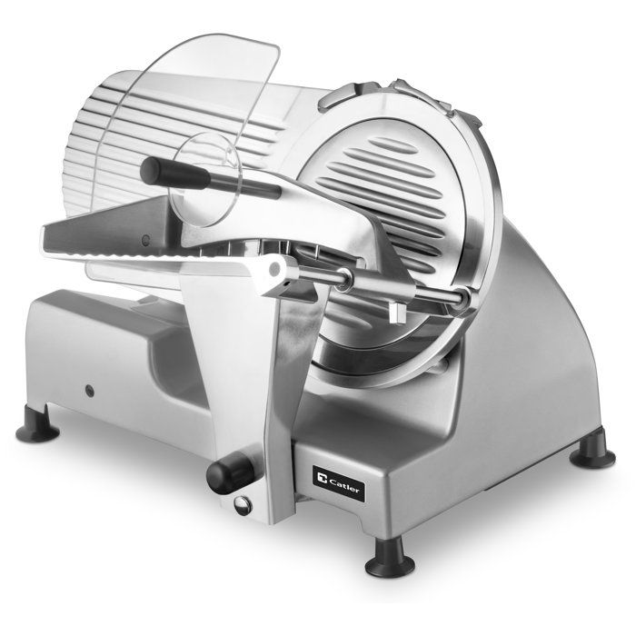 CATLER FS 9010 Electric Slicer - Dry-cured ham - Hard cheese - 195/220 mm blade - Sturdy metal body