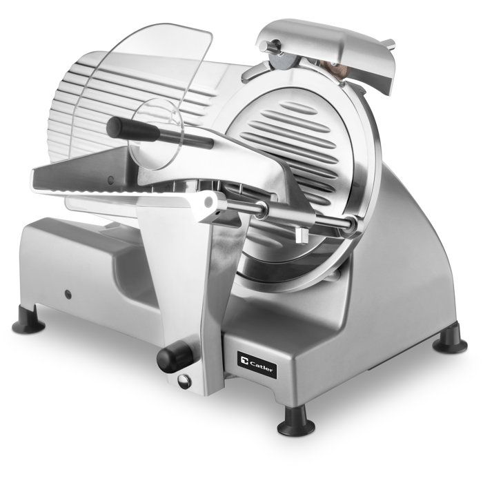 CATLER FS 9010 Electric Slicer - Dry-cured ham - Hard cheese - 195/220 mm blade - Sturdy metal body