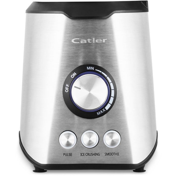 CATLER TB 820 Countertop Blender - Smoothies - Crushed Ice - 1.5-liter Glass Jar - 7 Speeds and Pulse Function - Stainless Steel