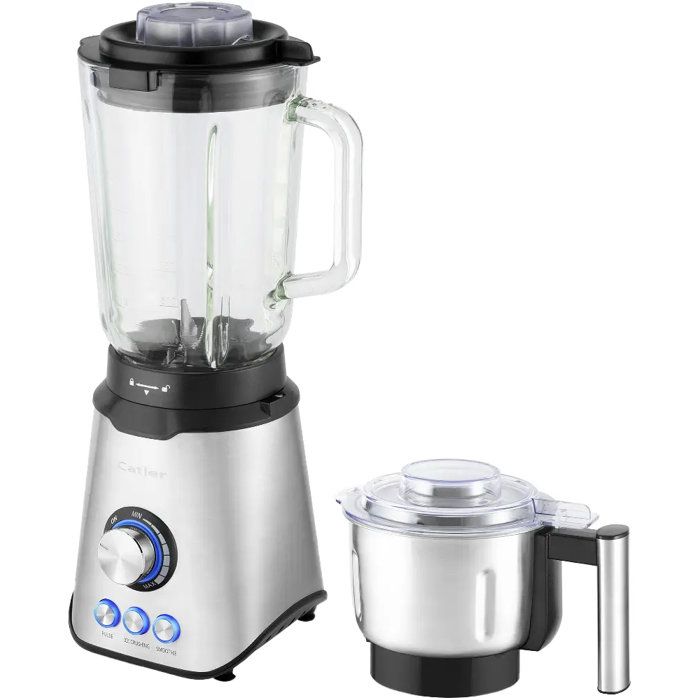 CATLER TB 820 Countertop Blender - Smoothies - Crushed Ice - 1.5-liter Glass Jar - 7 Speeds and Pulse Function - Stainless Steel