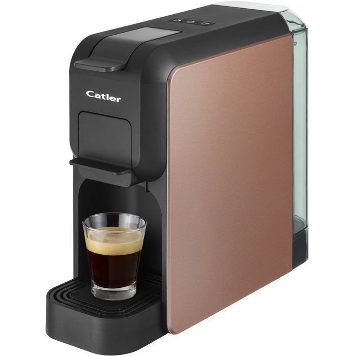 CATLER Porto ES 701 Pod and Capsule Coffee Maker - Compatible with Dolce Gusto and Nespresso - Ground Coffee - Black/Brown