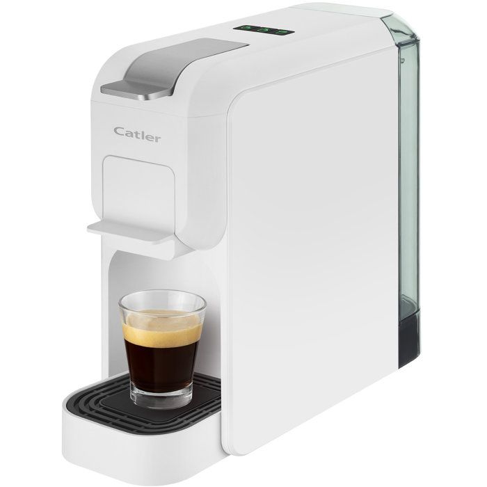 CATLER Porto ES 702 Pod and Capsule Coffee Machine - Compatible with Dolce Gusto and Nespresso - Ground Coffee - White