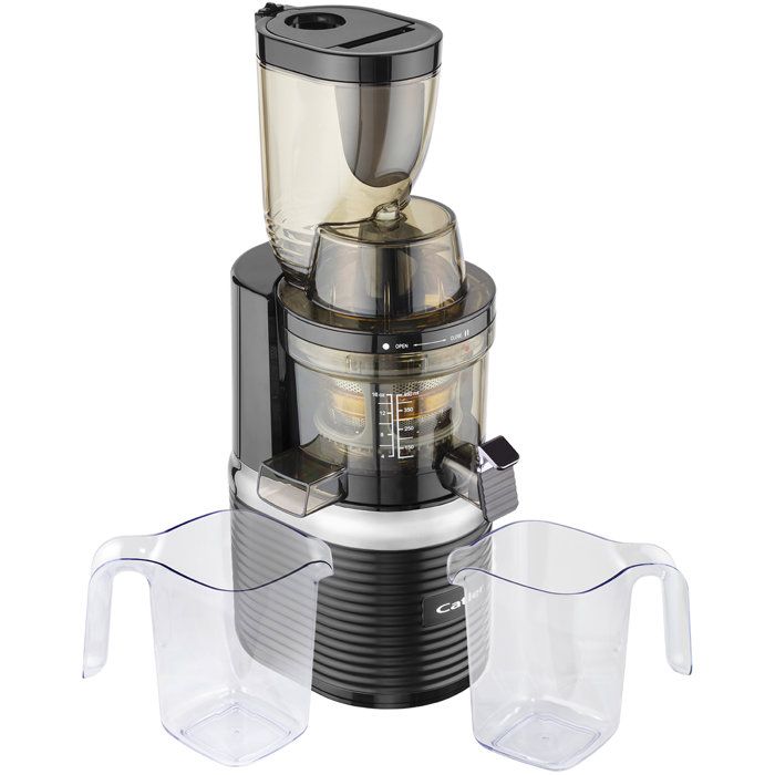 CATLER JS 8012 Juicer - Fruits - Green Vegetables - Slow rotation at 43 rpm - Quiet 200 W induction motor