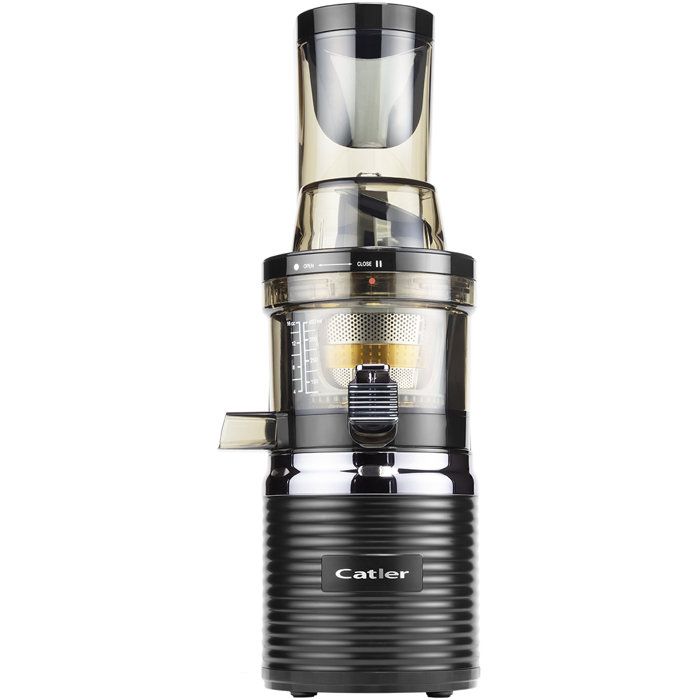CATLER JS 8012 Juicer - Fruits - Green Vegetables - Slow rotation at 43 rpm - Quiet 200 W induction motor