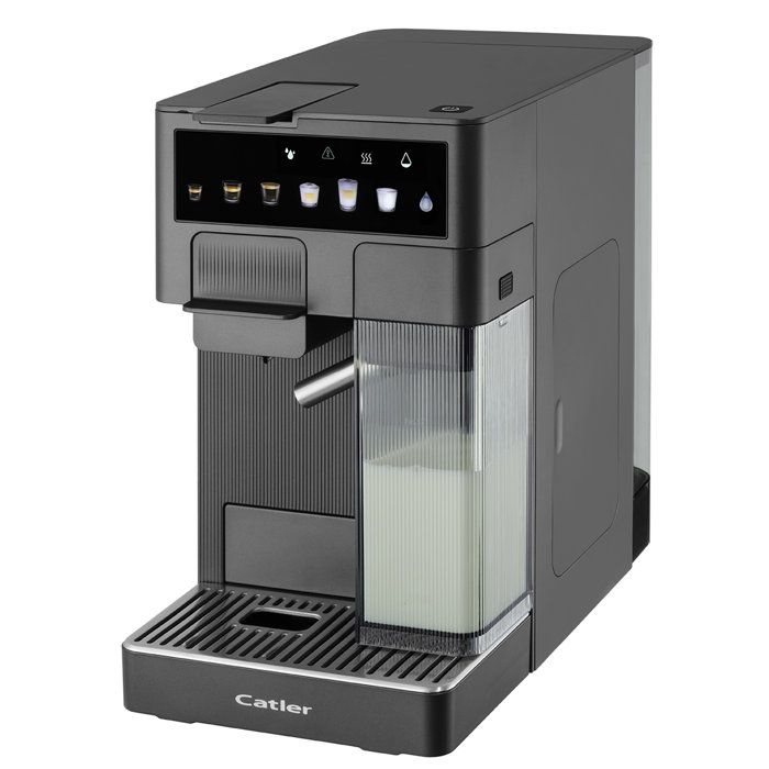 CATLER Renzo ES 750 G Capsule Espresso Machine - Compatible with ground coffee - Cup warmer - Color touchscreen - Gray
