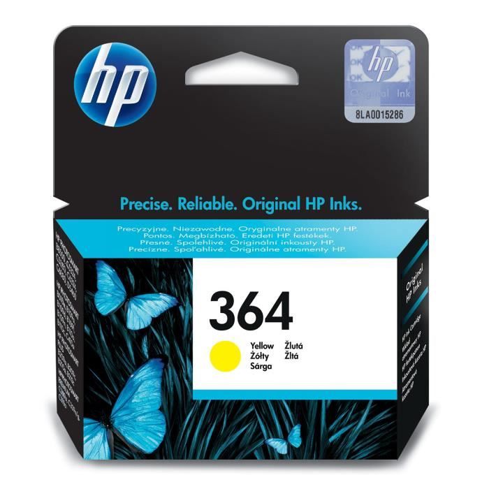 HP 364 Original Yellow Ink Cartridge for HP DeskJet 3070A and HP Photosmart 5525/6525 (CB320EE)