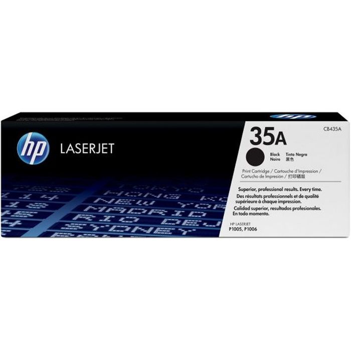 HP 35A Black Toner Cartridge for LaserJet P1005/P1006 Printers