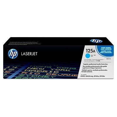 HP 125A Cyan Original LaserJet Toner Cartridge (CB541A) for HP Color LaserJet CM1312 / CP1215 / CP1217 / CP1515 / CP1518