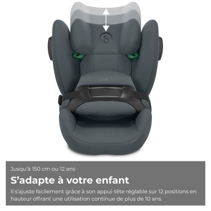 Car seat - CYBEX - Pallas B3 i-Size Cobblestone Gray - Group 1/2/3 - Reclining - Dark gray