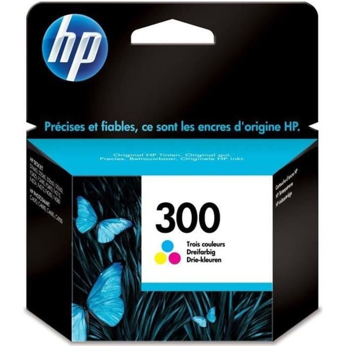 HP 300 Genuine Three-color Ink Cartridge for HP DeskJet F4580 and HP Photosmart C4680 / C4795 (CC643EE)