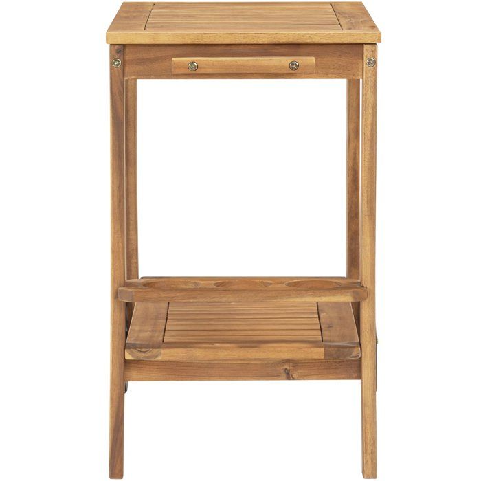 FSC eucalyptus wood garden table - 91,8x49,9x74cm