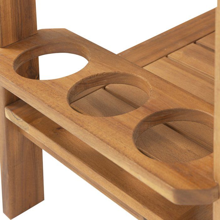 FSC eucalyptus wood garden table - 91,8x49,9x74cm