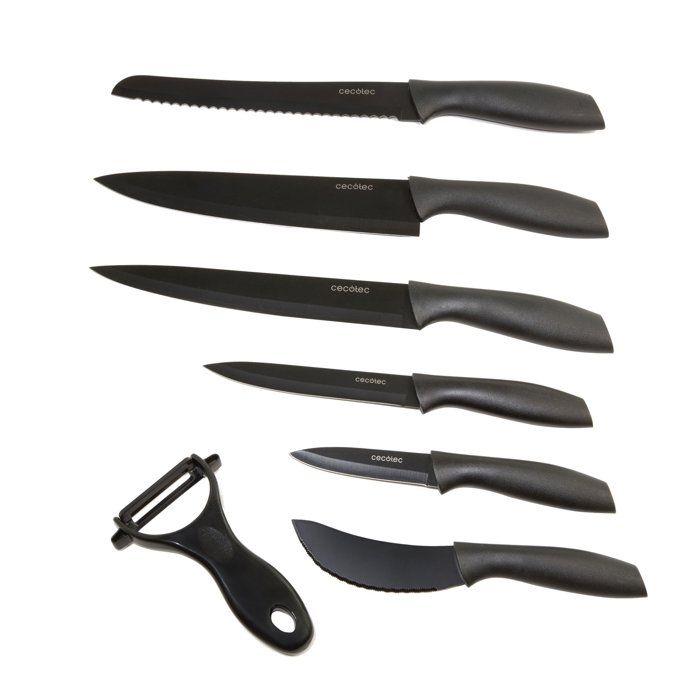 Professional Knife Set - CECOTEC - Titanium - 7 pieces - Ceramic Coating - Storage Case