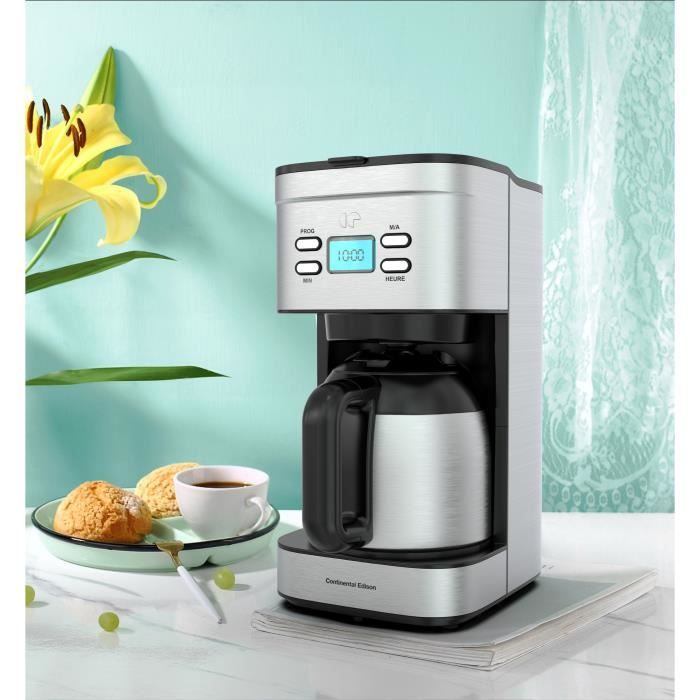 CONTINENTAL EDISON CF12TIXTH Filter coffee maker - 1.2 liters - jug - isothermal