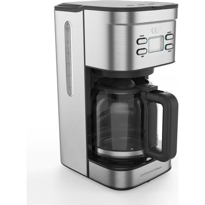 CONTINENTAL EDISON INOX programmable filter coffee