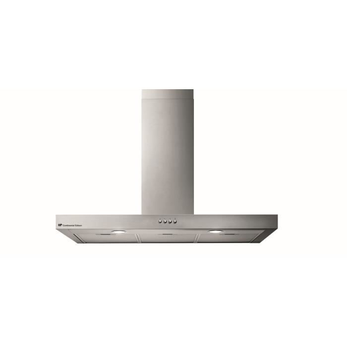 CONTINENTAL EDISON CEHD9058S stainless steel decorative hood - 90 cm