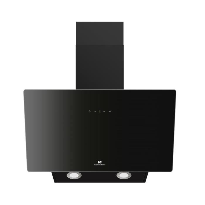Decorative inclined hood - CONTINENTAL EDISON - CEHDI60B - A +++ - L60 cm - Black