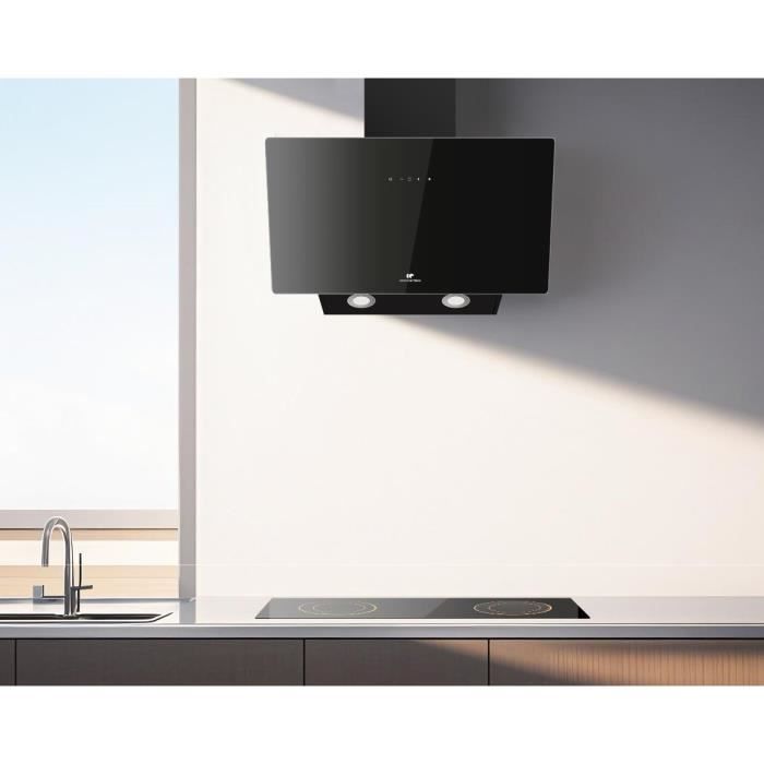 Decorative inclined hood - CONTINENTAL EDISON - CEHDI60B - A +++ - L60 cm - Black