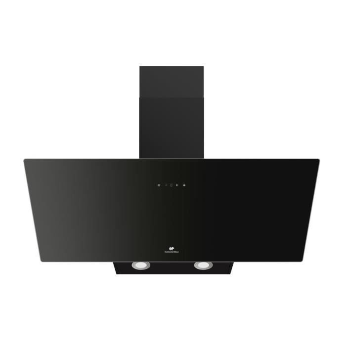 Decorative inclined hood - CONTINENTAL EDISON - CEHDI90B - A +++ - L90 cm - Black