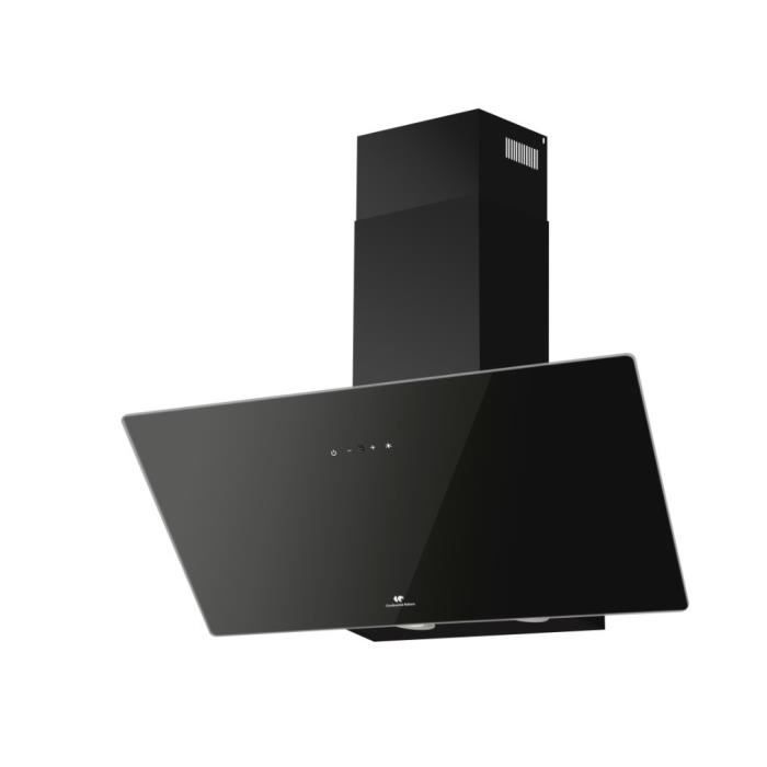 Decorative inclined hood - CONTINENTAL EDISON - CEHDI90B - A +++ - L90 cm - Black