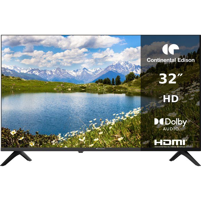 CONTINENTAL EDISON - CELED32HD26B7 - TV LED HD 32 (79 cm) - 3xHDMI, 2xUSB - noir